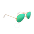 Ray Ban Original Aviator Green Flash Polorized Sunglasses RB3025 112/P9 58-14 RB3025 112/P9 58-14