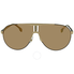 Carrera Brown-Gold Gradient Shield Unisex Sunglasses CARRERA 1005/S XWY 66