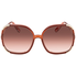 Chloe Myrte Brown Gradient Ladies Sunglasses CE719S22360