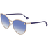 Salvatore Ferragamo Blue Cat Eye Ladies Sunglasses SF185S 743 64