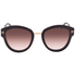 Tom Ford Tom Ford Round Ladies Sunglasses FT0574 01T 52 FT0574 01T 52