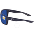Costa Del Mar Reefton Blue Mirror 580P Rectangular Sunglasses RFT 75 OBMP RFT 75 OBMP