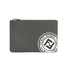 Fendi Men's Leather Pouch in Gray 7N0078-A4NR-F0X2Q