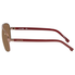 Lacoste Brown Shaded Rectangular Unisex Sunglasses L162S 210 61