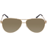 Ferragamo Salvatore  Shiny Yellow Gold Aviator Sunglasses SF167S 756 62