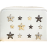 Jimmy Choo Ladies Cadet Zipard Leather W Stars 184 CADET LTR WHITE/METALLIC MIX