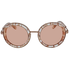 Ferragamo Round Crystal Quartz Sunglasses SF164S-058