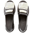 Burberry Contrast Kiltie Fringe Leather Block Heel Loafers 4071877