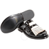 Burberry Ladies Black Fringe Leather Slipper 4071870