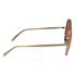 Chloe Brown Round Sunglasses CE128S 743 61 CE128S 743 61