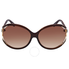 Ferragamo Brown Gradient Round Sunglasses SF600S 220 61