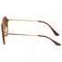 Ray Ban Blaze Double Bridge Brown Gradient Round Sunglasses RB4292N 710/13 62
