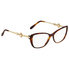 Chopard Ladies Tortoise Butterfly Eyeglass Frames VCH224S 752 54