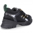Gucci Men's Black Leather Flashtrek Sneaker 543149 GGZ80 1079