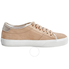 Tod's Womens Leather Sneakers with Metal Effect Trim in Dark Nude/ Gold XXW0XK0Q1106HH0BW9