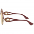 Dior Dior New Volute Multilayer Gold SQ Round Ladies Sunglasses DIORNEWVOLUTE 0NOA 57 DIORNEWVOLUTE 0NOA 57