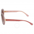 Fendi Micrologo Black Burgundy Crystal Round Asia Fit Sunglasses FF 0001/F/S 7PH\K8