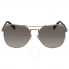 Jimmy Choo Gray, Gold Gradient Aviator Ladies Sunglasses SHEENA/S 58FQ 58