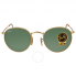 Ray Ban Gold Frames Green Lens 50 mm Sunglasses RB3447 001 50-21 RB3447 001 50-21