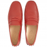 Tod's Men's Leather Moccasins in Dark Orange Red XXM0WG00010BR0R007