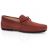 Tod's Men's Red Nubuck Leather Moccasins XXM0LR00051RE09992