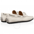 Tod's Men's White Nubuck Leather Moccasins XXM0LR00051RE09989
