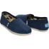 Toms Ladies Slip On Classic Alpargata Navy Canvas 001001B07 NAVY