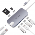 USB-C Hub Type C 8 trong 1 cho Macbook hiệu ANNBOS - USA.A030HH8 SILVER