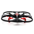 Quadcopter Drone (4.13") with LED Lights - 4-Channel/3-Axis Remote Control w/Spare Rotor Blades