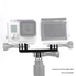 Accmor Dual Hero Mount Adapter for GoPro Hero4 Hero3+ Hero3 Hero2 Hero Black/ Silver Cameras - fits GoPro Monopod Selfie Stick and Most GoPro Hero Accessories