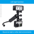 Stabilizing Hand Grip for GoPro Hero with Dual Mount, Tripod Adapter and Universal Phone Holder - Record Videos with 2 Different Camera Angles Simultaneously, Steady Shot Photography, Selfies