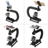 Fantaseal 4-in-1 Smartphone+Action Camera+Camcorder+ DSLR Camera Stabilizer C Shape Rig Low Position Shooting System for Nikon/Canon/Sony/GoPro/SJCAM/Xiaomi Yi/Sony/Garmin Virb XE + iPhone/Samsung