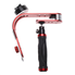 EFOTOPRO Pro Handheld Video Camera Stabilizer Steady for GoPro, Smartphone, Cannon, Nikon or any DSLR camera up to 2.1 lbs With Smooth Pro Steady Glide Cam - Red + Silver + Black