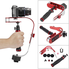 EFOTOPRO Pro Handheld Video Camera Stabilizer Steady for GoPro, Smartphone, Cannon, Nikon or any DSLR camera up to 2.1 lbs With Smooth Pro Steady Glide Cam - Red + Silver + Black