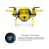 HASAKEE H1 FPV RC Drone with HD Live Video Wifi Camera and Headless Mode 2.4GHz 6-Axis Gyro Quadcopter with Altitude Hold,FPV Phone Control and Gravity Sensor RTF Function