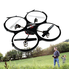 USA Toyz U818A HD+ RC Quadcopter Drone with HD Camera, 2200 mAh Power Bank and 2 LiPo Batteries