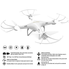 Cheerwing CW4 RC Drone with 720P HD Camera 2.4Ghz RC Quadcopter with Altitude Hold Mode and One Key Take Off Landing Plus Bonus Battery
