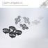 REALACC H36 Mini Quadcopter Drone 2.4G 4CH 6 Axis Headless Mode Remote Control UFO Nano Quadcopter RC Toy RTF Mode 2 (Grey)