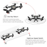 OKPOW 2MP 120° Wide Angle Selfie Drones 2.4G Foldable RC Quadcopter Wifi FPV Drone Altitude Hold 3D Flips Rolls 6-Axis Gyro Gravity Sensor RTF RC Drones