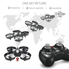 REALACC H36 Mini Quadcopter Drone 2.4G 4CH 6 Axis Headless Mode Remote Control UFO Nano Quadcopter RC Toy RTF Mode 2 (Grey)