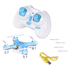 Yipa 3D Flip Mini RC Drone with LED Flash Light 29mm 2.4G 4CH 6 Axis Gyro CX-10 UFO Quadcopter Blue