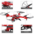 Holy Stone HS200 FPV RC Drone with HD Wifi Camera Live Feed 2.4GHz 4CH 6-Axis Gyro Quadcopter with Altitude Hold, Gravity Sensor and Headless Mode RTF Helicopter, Color Red