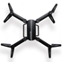 QQPOW X8 UAV Fold Remote Control / Cell Phone Control Folding Quadcopter Equipped with HD Camera Support HD Video 6-Axis Gyroscope Auto Height Hold, Headless Mode Quad Rotor Helicopter (Black)