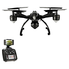 JXD 6-Axis Gyro Drone FPV RC Quadcopter with Wi-Fi HD 0.3MP Camera, High Hold CF Mode Mobile Phone Control RC Drone, Black