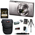 Canon PowerShot ELPH 360 HS 20.2 MP Digital Camera (Silver) + Sony 16GB Memory Card + Focus Medium Point & Shoot Camera Accessory Bundle