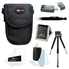 Canon PowerShot ELPH 360 HS 20.2 MP Digital Camera (Silver) + Sony 16GB Memory Card + Focus Medium Point & Shoot Camera Accessory Bundle