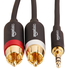 AmazonBasics 3.5mm to 2-Male RCA Adapter Cable - 4 Feet