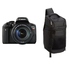 Canon EOS Rebel T6i Digital SLR with EF-S 18-135mm IS STM Lens - Wi-Fi Enabled + Free AmazonBasics Sling Backpack for SLR Cameras