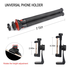 Camera Travel Tripod Lammcou Durable Tripod Sturdy Tripod Flexible Tripod Smartphone Tripod 3in1 Cell Phone + Action Camera Tripod for Canon Nikon Sony DSLR Cam/Gopro Action Cam/iPhone/Samsung Tripod