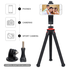 Camera Travel Tripod Lammcou Durable Tripod Sturdy Tripod Flexible Tripod Smartphone Tripod 3in1 Cell Phone + Action Camera Tripod for Canon Nikon Sony DSLR Cam/Gopro Action Cam/iPhone/Samsung Tripod